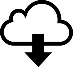 Cloud Download Stencil Svg Design File, Free Vectors File